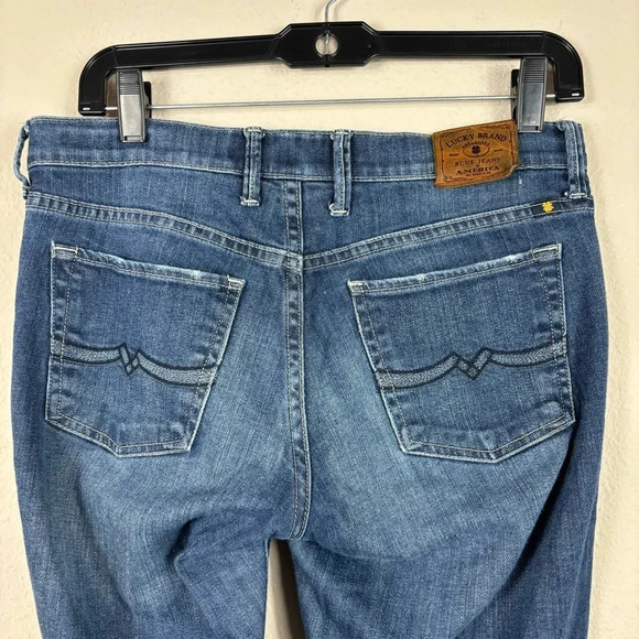 Lucky Brand Sweet N Low Flare Wide Leg Blue Jeans size 2/26 - Picture 8 of 16